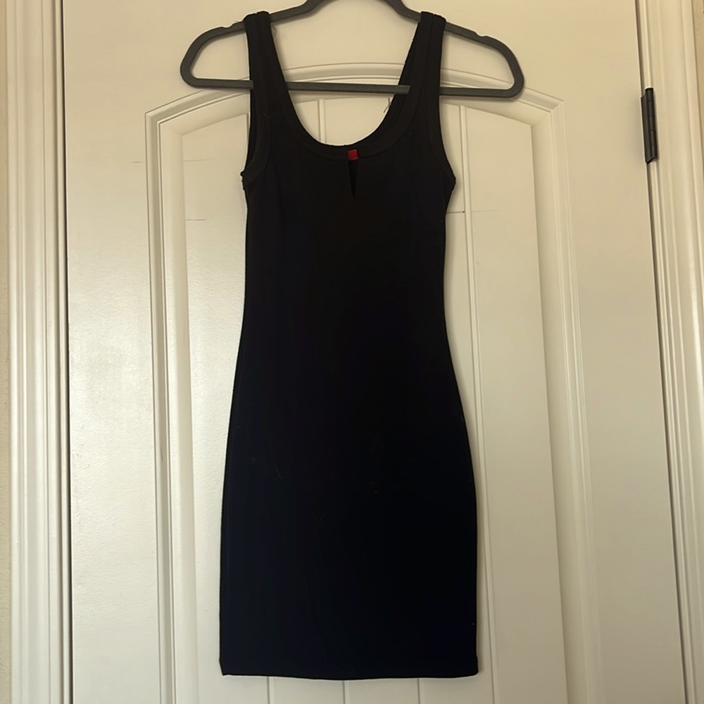 Women’s tight black dress